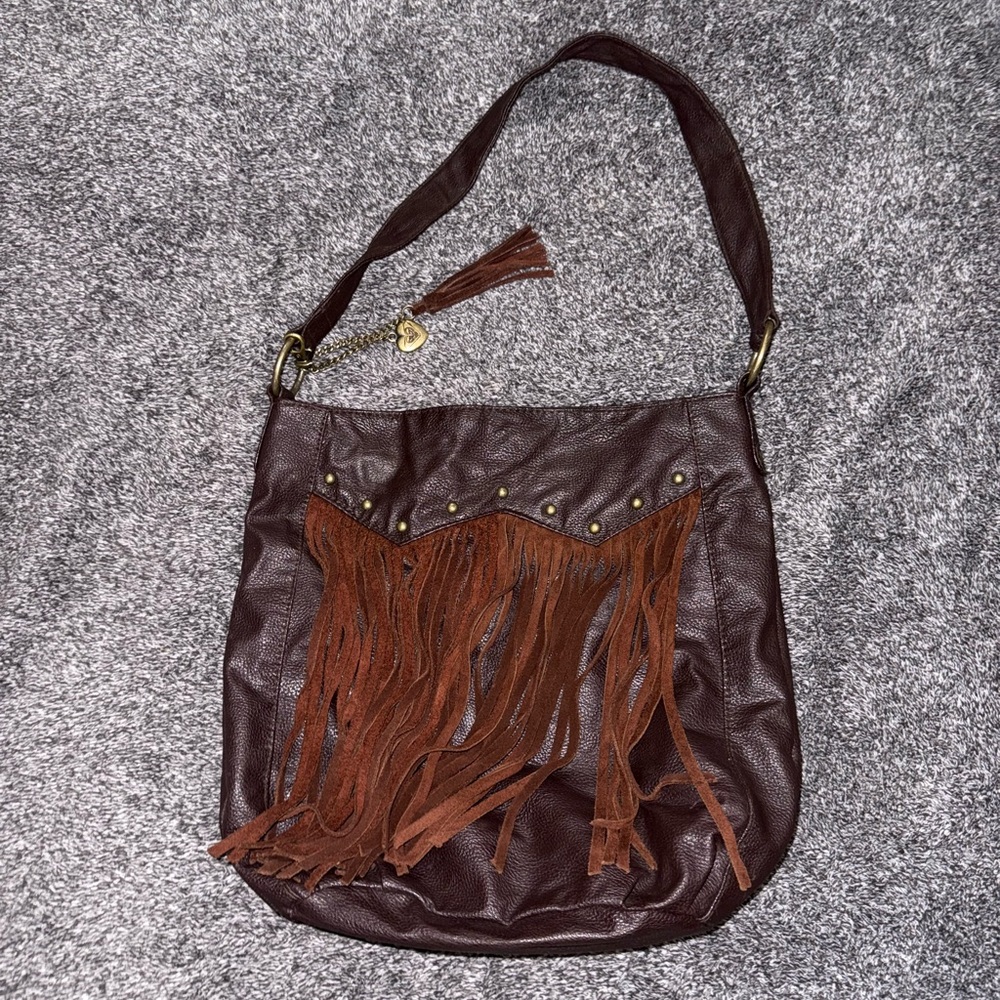 💙Brown Fringe Shoulder Bag